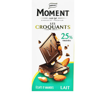 Chocolat au lait Moment – Les Croquants   25% ?clats d?amandes