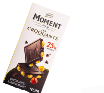 Chocolat Noir Moment – Les Croquants 25% Noisettes enti?res et ?clats de noisettes –