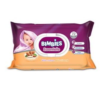 Lingettes Bimbies essentielle -lotion cr?meuse adoucissante – 72pcs