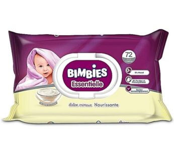 Lingettes Bimbies essentielle -lotion cr?meuse nourrissante – 72pcs