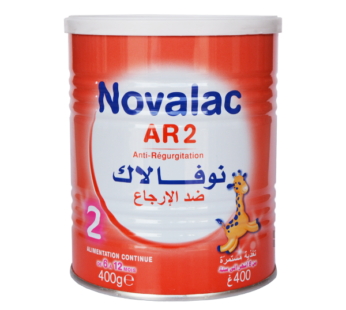 Lait Novalac AR2 – 2?me age – 6 ? 12 mois – 400g