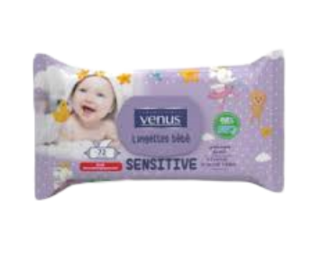 Lingettes Venus – Sensitive – 72pcs