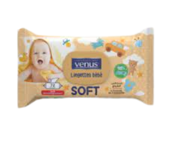 Lingettes Venus – Soft – 72 pcs