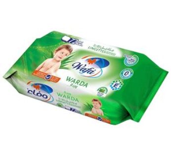 Lingettes Wafa Warda -Aloe vera – 72pcs